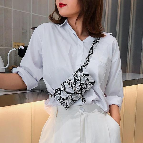 

mnycxen waist pack women snake envelope bag chest wild shoulder messenger saszetka na biodra heuptas dames a2 bags