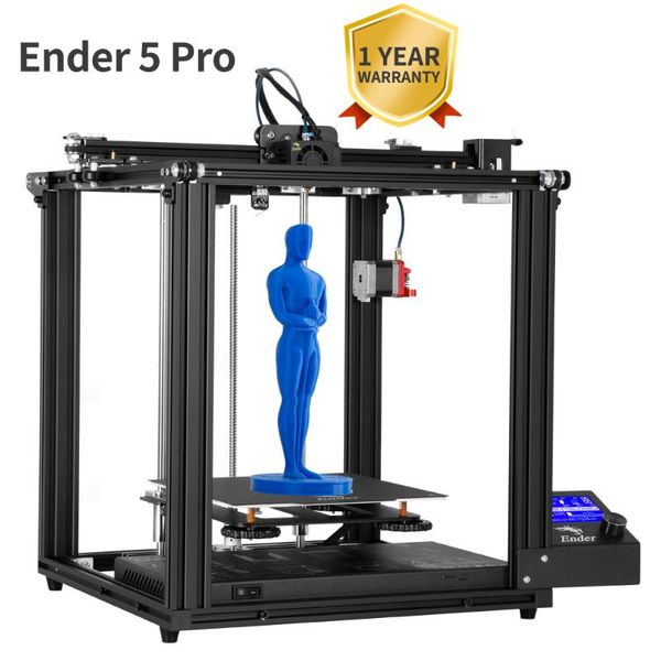 

printers ender-5 pro 3d printer silent board pre-installed magnetic plate power off resume enclosed structure meanwell supply