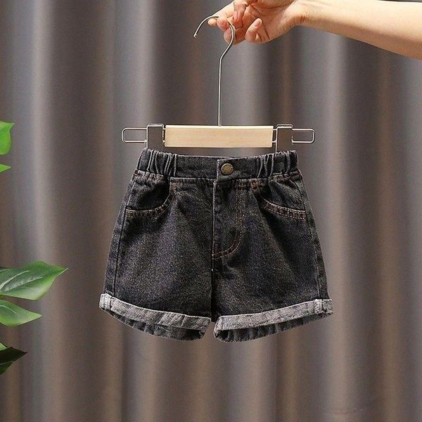

shorts girls denim summer clothes children's casual fashion trousers p5904, Black