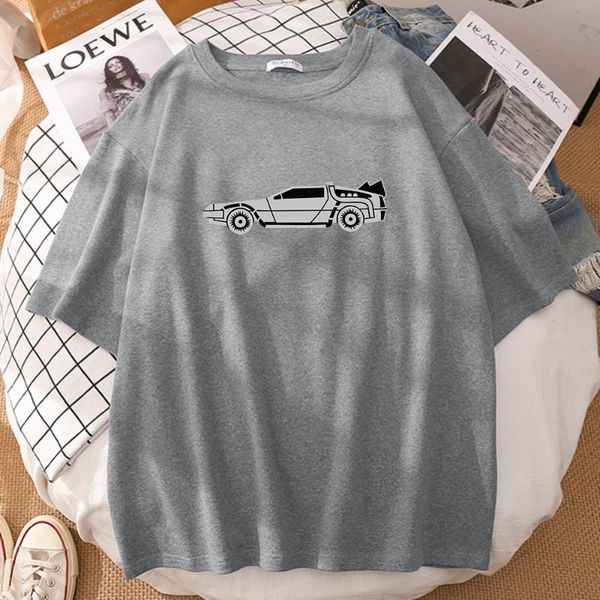 

men's t-shirts summer comfortable t shirts steel sports car printing man oversized soft tshirts fashion breathable tee, White;black