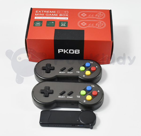 

pk-06 8 bit tv wireless handheld mini build in 628 classic dual gamepad children's gift portable players game