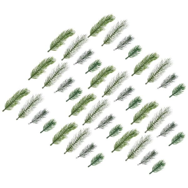 

decorative flowers & wreaths 40 pcs christmas artificial pine needles fake plastic ornaments