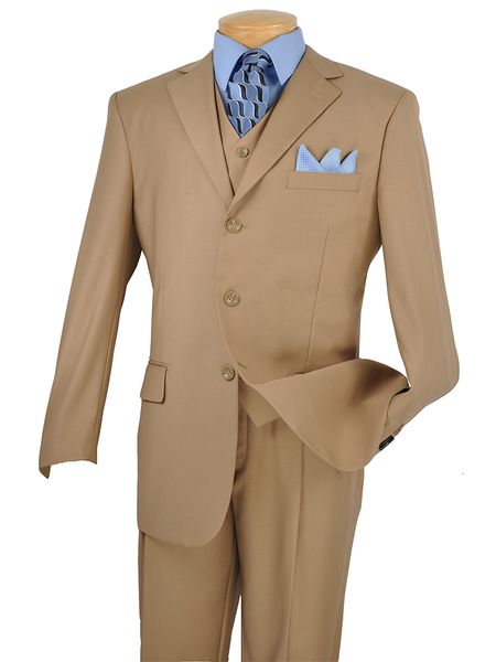 

men's suits & blazers light brown wedding for men custom made, bespoke 3 button notch lapel suit, White;black