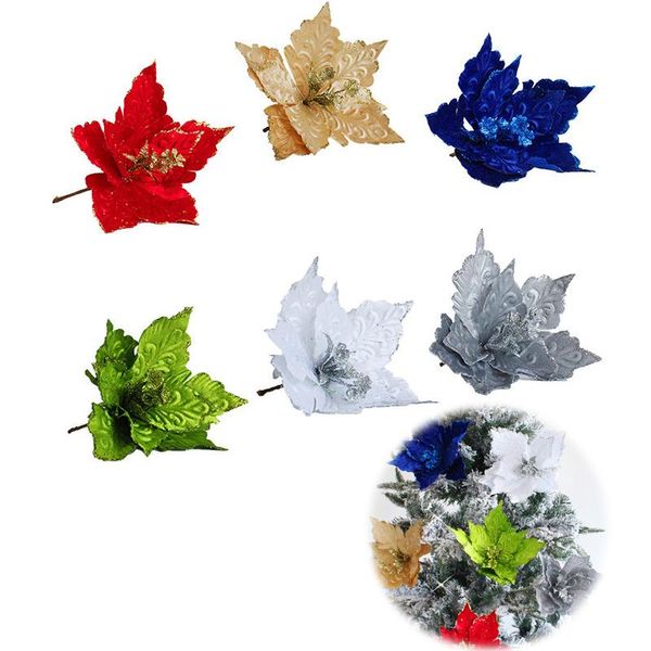

decorative flowers & wreaths 28cm artificial simulation flower christmas home wedding party decors gift giving diy fake