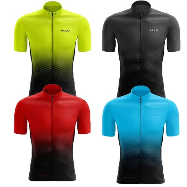 

summer cycling jersey set breathable team racing sport bicycle men's clothing short bike sets, Black;blue