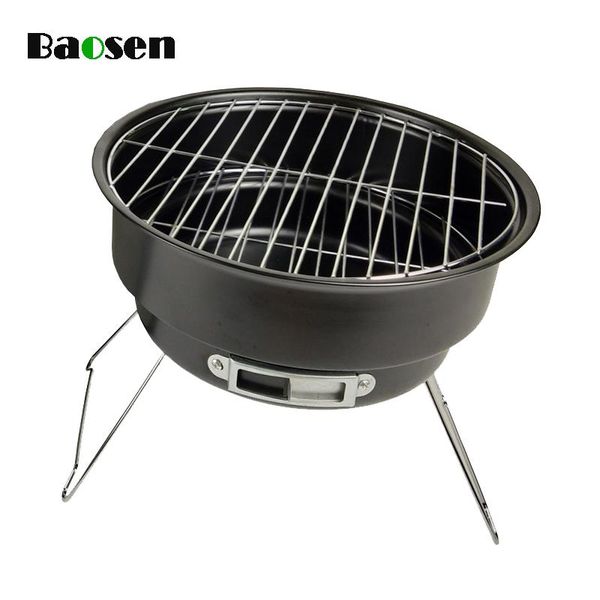 

grills baosen portable folding charcoal grill mini round bbq