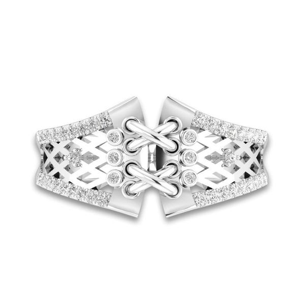 

fashion zircon pierced pattern ring cubic female wedding party jewelry gift cluster rings, Golden;silver