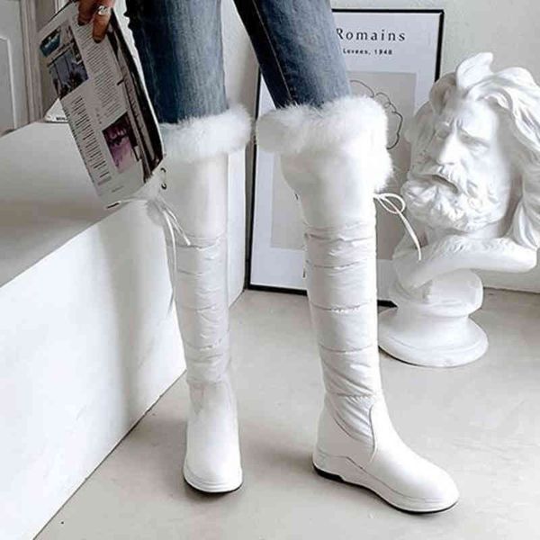 

boots Ã prova dwaterproof Ã¡gua para baixo botas de neve feminino longo tubo joelho alta inverno quente e pelÃºcia engrossado algodÃ£o nordeste, Black