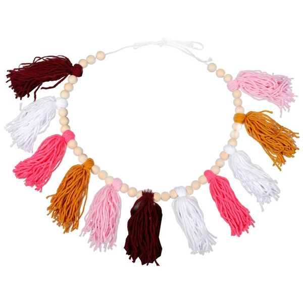 

decorative objects & figurines 1pc hanging display macrame creative beads tassel garland wall pendant