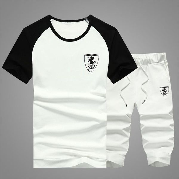 

men's tracksuits leisure suit for summer short sleeve t-shirt, Gray