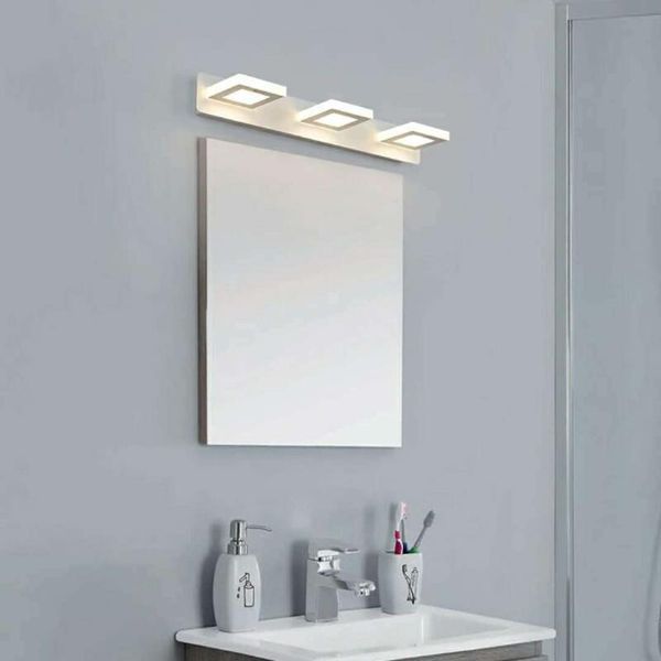 

black vanity lights 4 acrylic bathroom lighting fixtures modern matte wall lamp