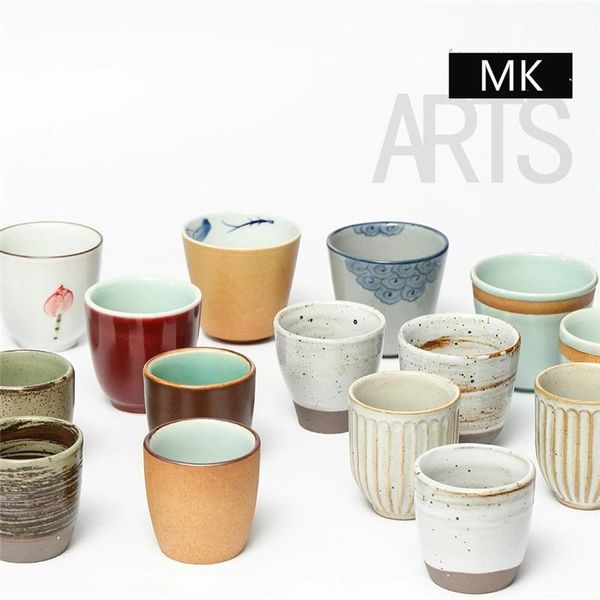 

cups & saucers sell handmade water cup blue glaze tea zen hand jingdezhen ceramic personality coffee milk couple