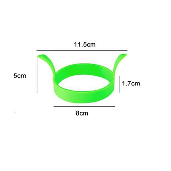 Eierwerkzeuge Küche Silikon Fried Fry Frier Ofen Wilderer Eier Pochieren Pfannkuchen Ringform Werkzeug EWA5583