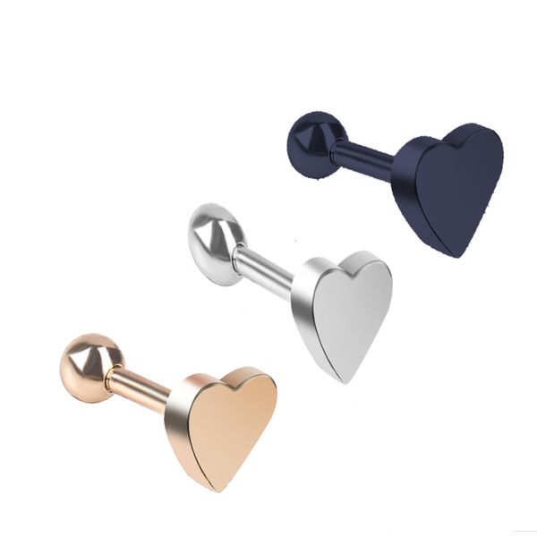 

personalized love earrings fashion mini peach earbone puncture jewelry