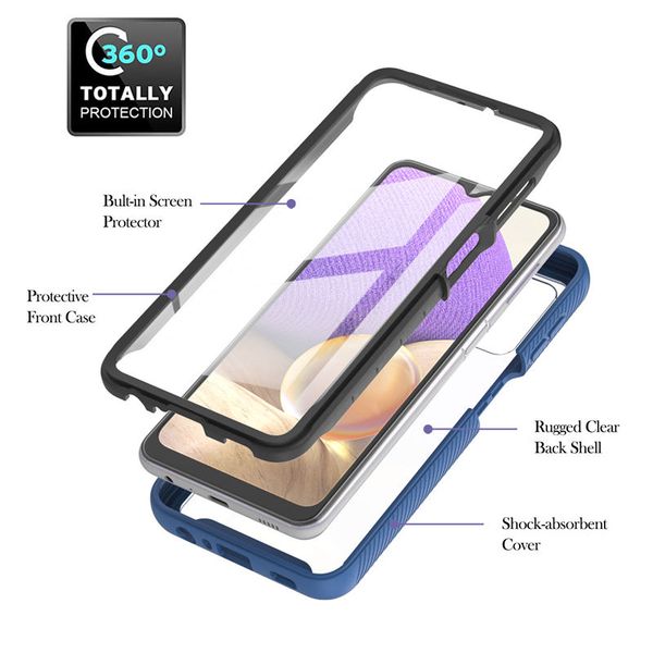 

360 protector pet front cover phone cases for samsung galaxy a02s eu us a32 a42 a52 a72 a12 4g 5g rugged clear back shell