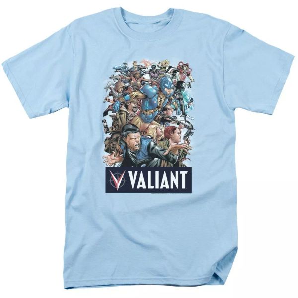 

Valiant 25Th Group T-Shirt DC Comics Sizes S-3X NEW, White;black