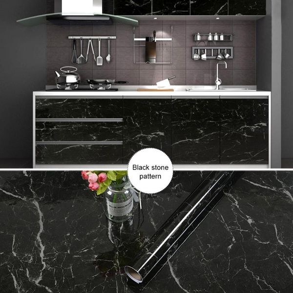 

waterproof oil-proof marble wallpaper contact paper wall stickers pvc self adhesive bathroom kitchen counterhome improvement wallpapers