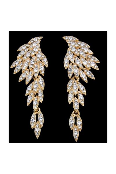 

earrings & necklace women's fashion jewelry gold color with wing motifs, Silver