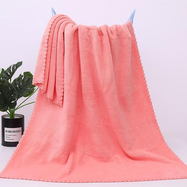 

towel thick coral velvet bath gift set mother absorbent beach