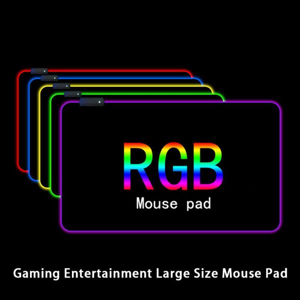 

mouse pads & wrist rests rgb pad gaming computer large mousepad backlit led gamer mause carpet 800*300 desk mat for pc