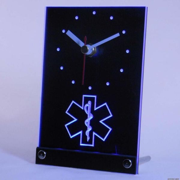 

wall clocks tnc0088 ems paramedic services table desk 3d led clock