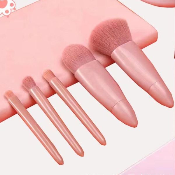 

makeup brushes pink powder set professional brush 5 piece