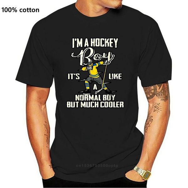 

men's t-shirts black hockey boy gifts funny dabbing player shirt boys kids bzr 100% cotton wholesale tee, White;black