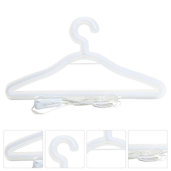

hangers & racks led neon light usb powered clothes stand decorative lights hanger