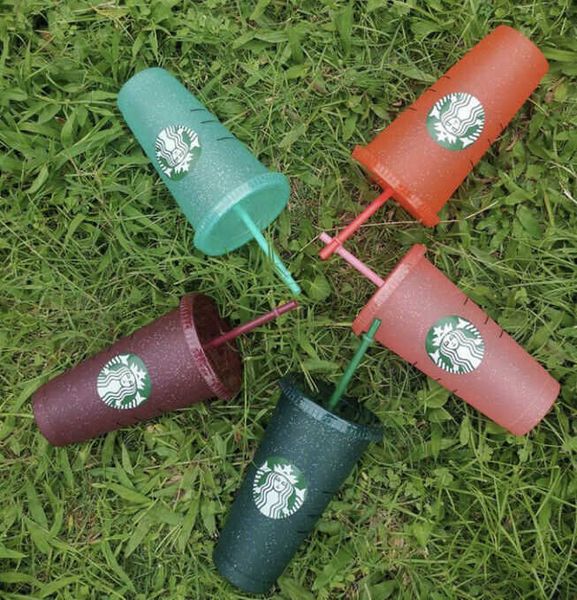 

starbucks cup plastic mug with straw