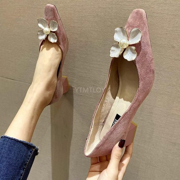 

dress shoes ladies wedding bride party high heels 2021 leather bling flowers pumps square toe zapatos de mujer plataforma, Black