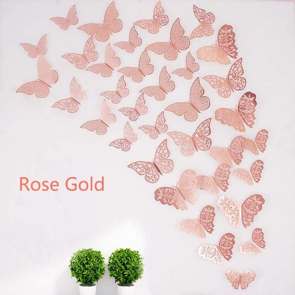 

wall stickers 36pcs 3d butterfly 3 sizes styles art sticker decorative paper murals for home living room
