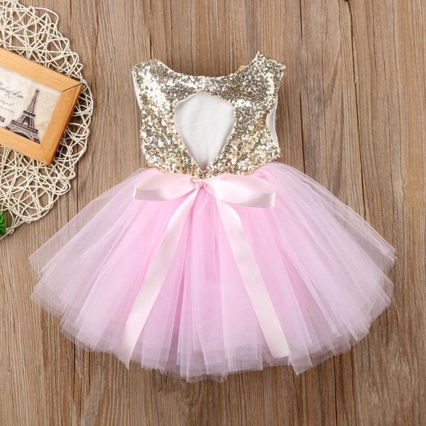 

girl's dresses princess kids baby dress for girls fancy wedding sleeveless sequins party birthday baptism girl summer, Red;yellow