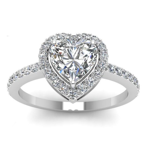 

mens and womens ring classic simple love women's zircon silver plated jewelry, Golden;silver