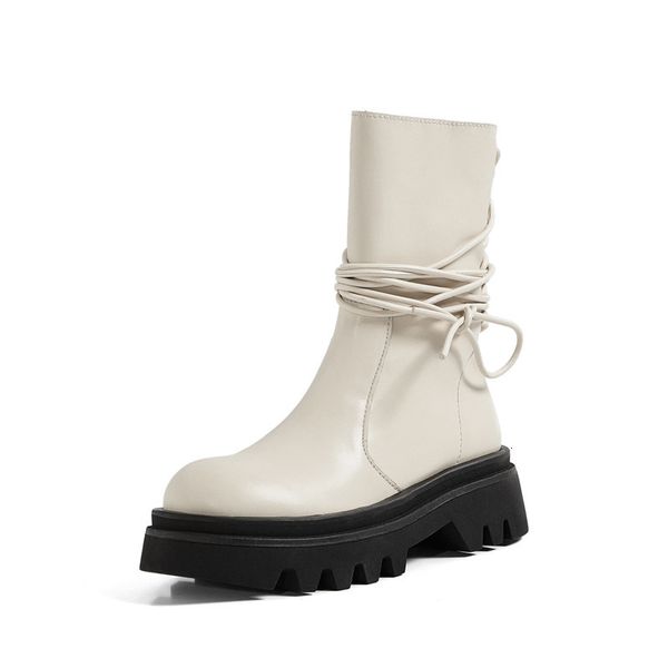 

asumer quality women's boots autumn winter leather genuine square jump shoes, Black