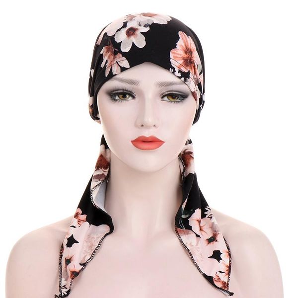 

scarves women stretch bonnet muslim turban hats beanie skullies headscarf wrap chemo lady bandana caps underscarf islamic hair loss cap, Blue;gray