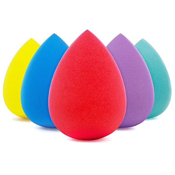 

sponges, applicators & cotton 5 pcs makeup sponge set cosmetic puff foundation multi-colored sponges make-up face for powder cushion tools a
