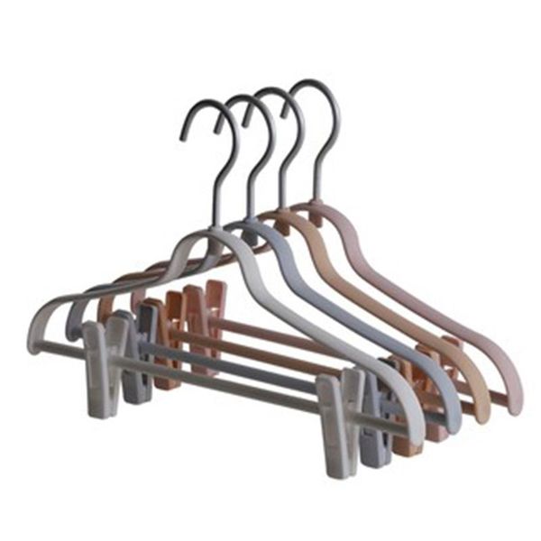 

hangers & racks 10 pcs/lot rotatable aluminum clothes pants hanger with plastic clips non-slip seamless drying rack for underwear