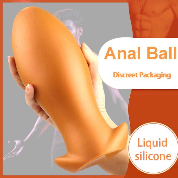 Anal Oyuncaklar Büyük Fiş Topları Stimülatörü Prostat Büyük Butt Genişletici Büyük Buttplug Gay Oyuncak Eşek Seks Oyuncakları Bir Çift Için ANUS 1125