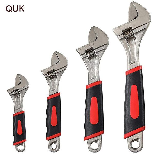 

adjustable wrench set ratchet large opening spanner universal key multitools snap grip bathroom repair hand tool tools