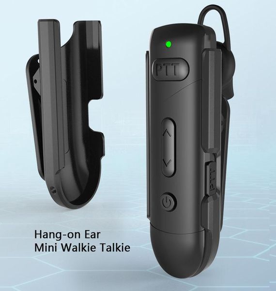

walkie talkie radtel rt2 hang-on ear mini 16ch light weight two way radio with earpiece dual pfor gift kids business