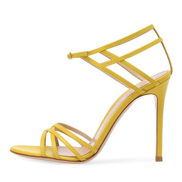 

women's large size buckle high-heeled sandals fashion shoes, Black