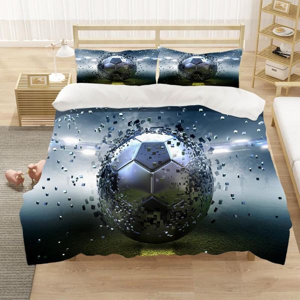 

bedding sets football 3d printed set duvet cover home textiles