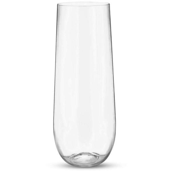

storage baskets 25 piece stemless unbreakable crystal clear plastic wine glasses champagne glass (9 ounces)