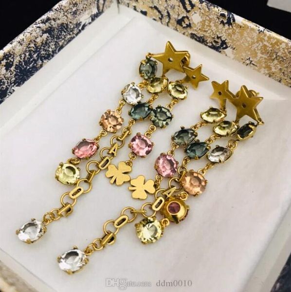 

women designer tribales ear jewelry dangle classic stainless steel silver flower elagant party stud retro metal with box 21