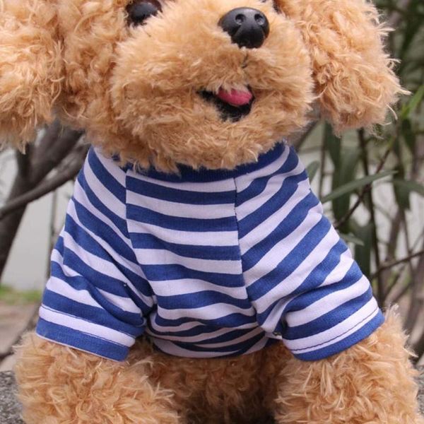 

dog apparel pet clothes clothing strip vest spring and autumn