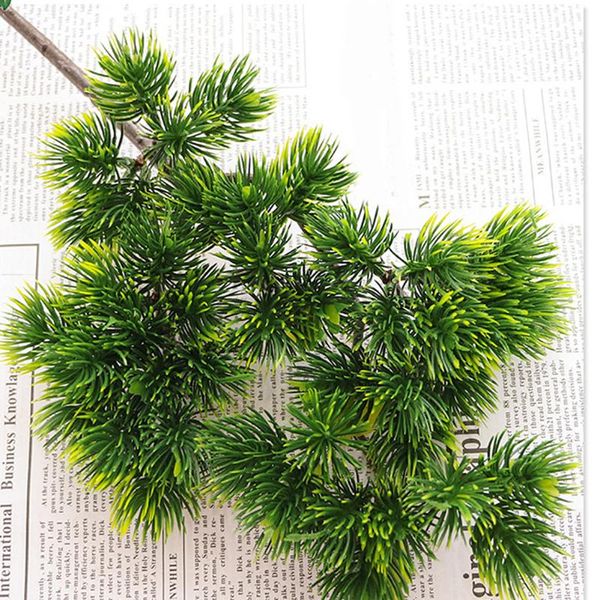 

artificial plants pine branches christmas tree accessories diy year party decorations xmas ornaments kids gift fake 1pc decorative flowers &