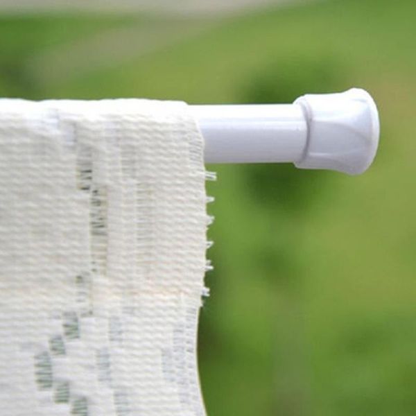 

shower curtains adjustable 60-110cm round shower/wardrobe curtain hanging rods voile extendable sticks household pole loaded hang