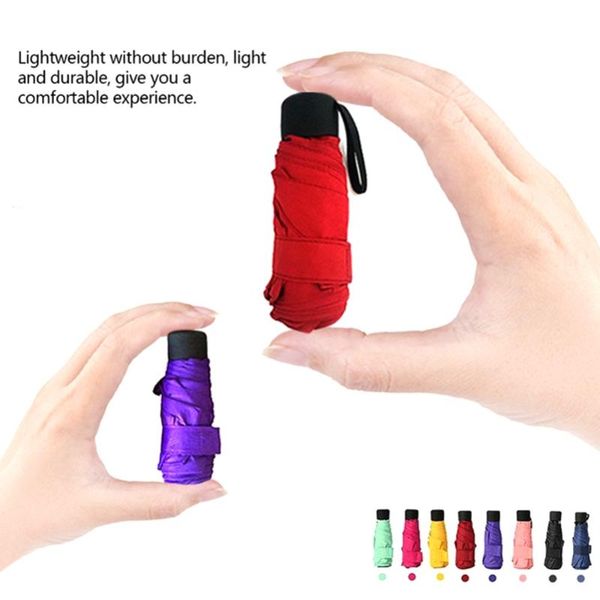 

umbrellas foldable umbrella mini candy color traveling rain gear rainy day pocket folding sun travel umbr