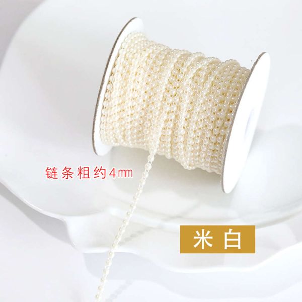 

hairpin abs half side imitation chain diy jewelry pearl brand fresh material hairpin, Golden;silver