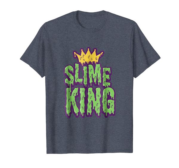 

slime king balls accessories crown trending cool t shirt, White;black